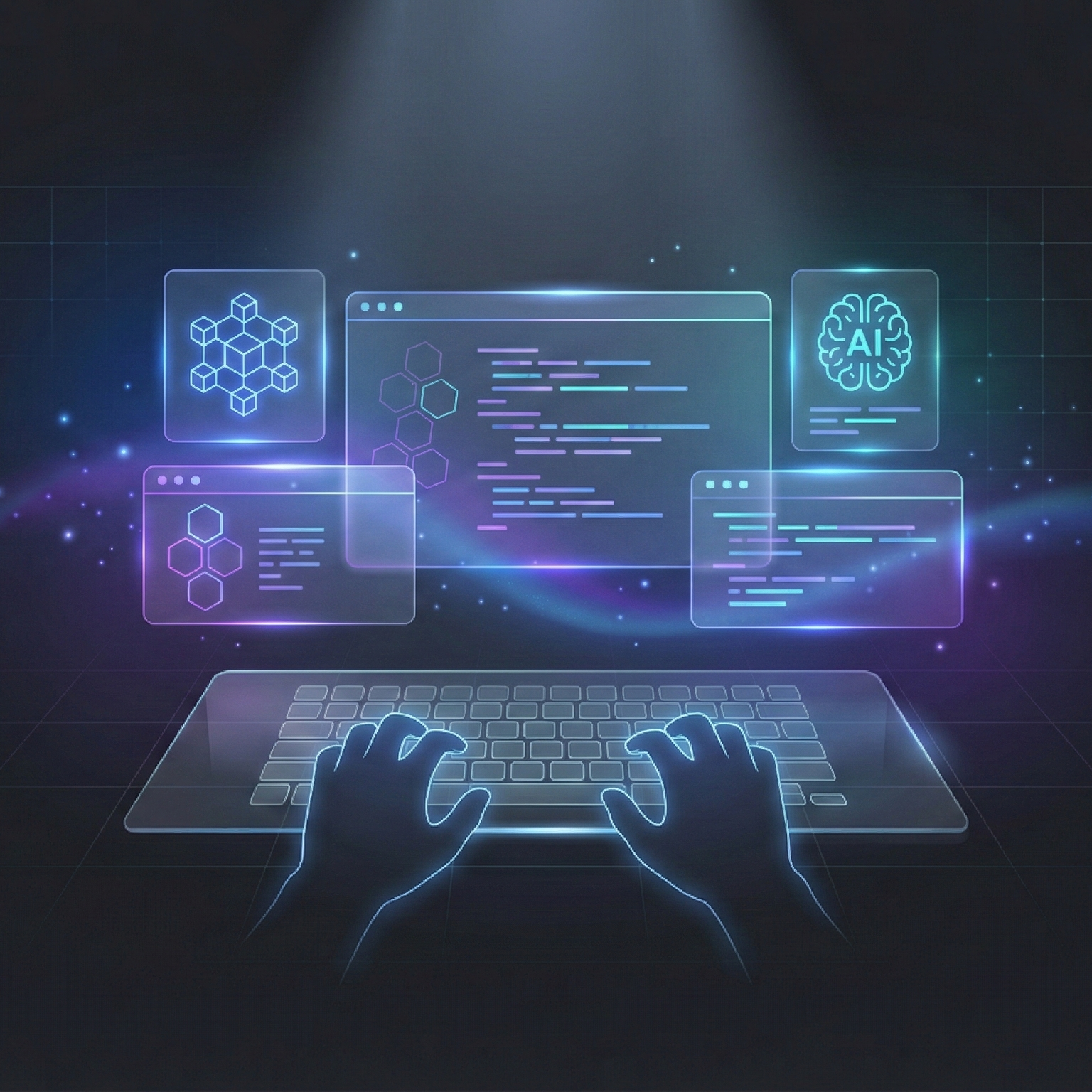 Blockchain Tech Illustration